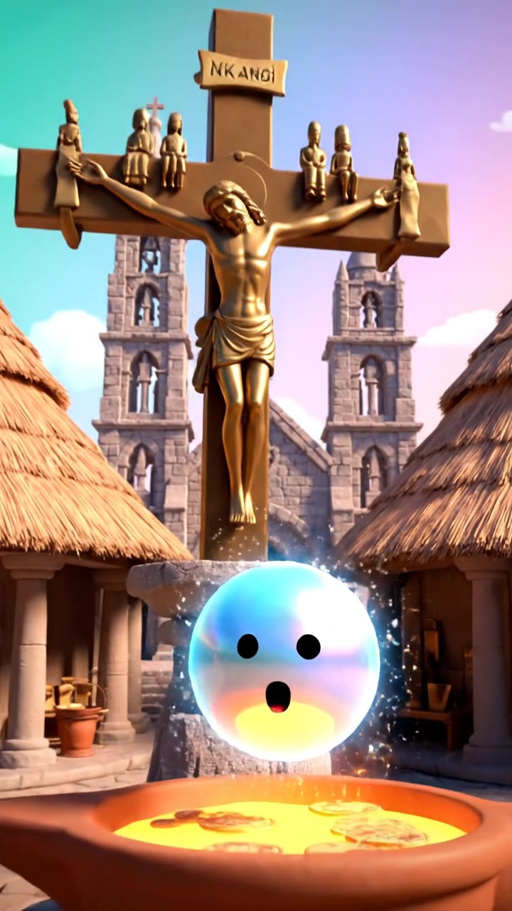 Cristo Rey africano: arte local y corona de latón