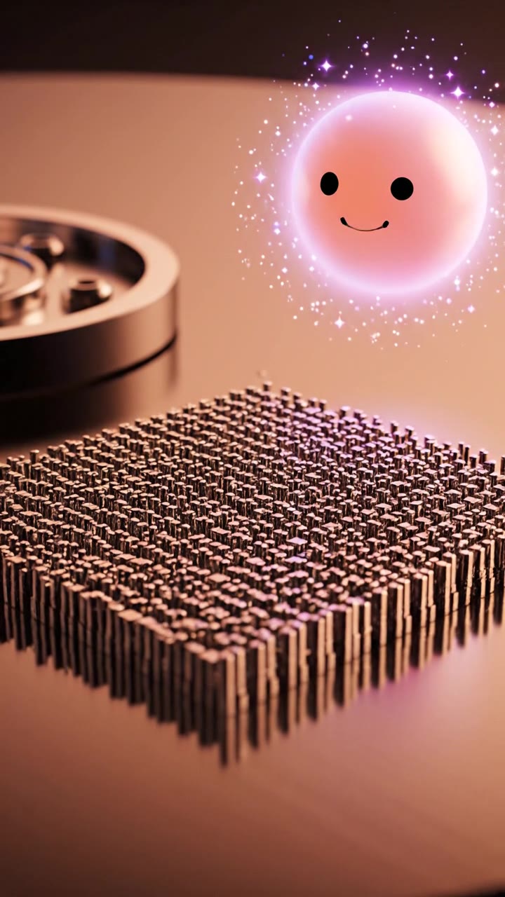 Standing Magnetic Bits on a Magnetic Surface