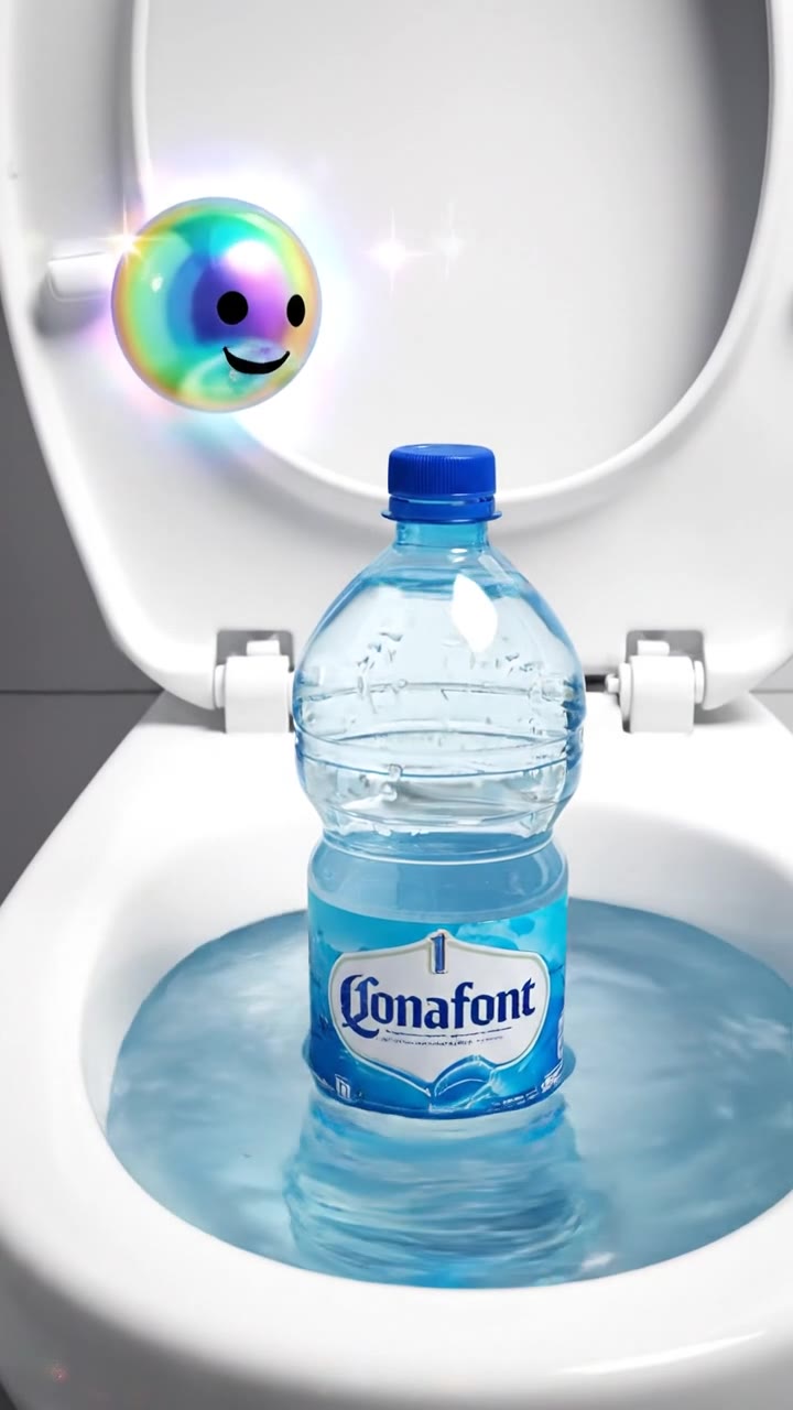 Truco de la botella en el tanque para ahorrar agua