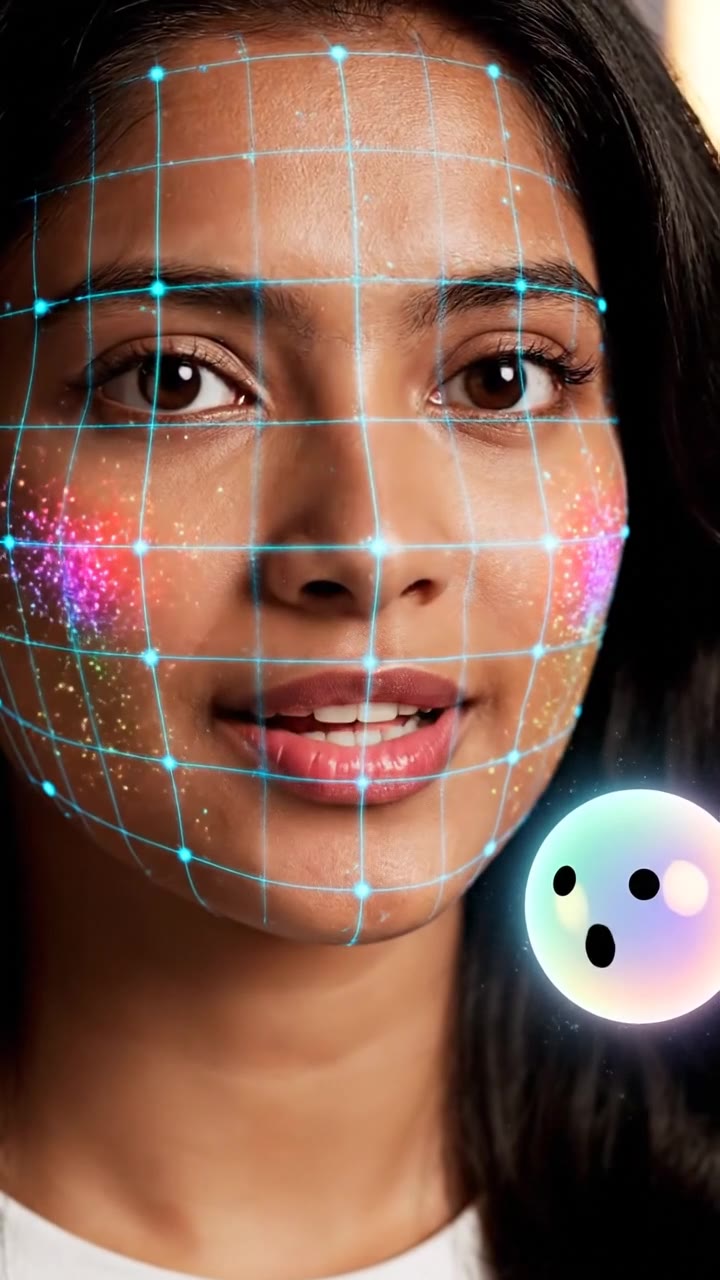Invisible Facial Micro Blush: Real-Time AI Detection