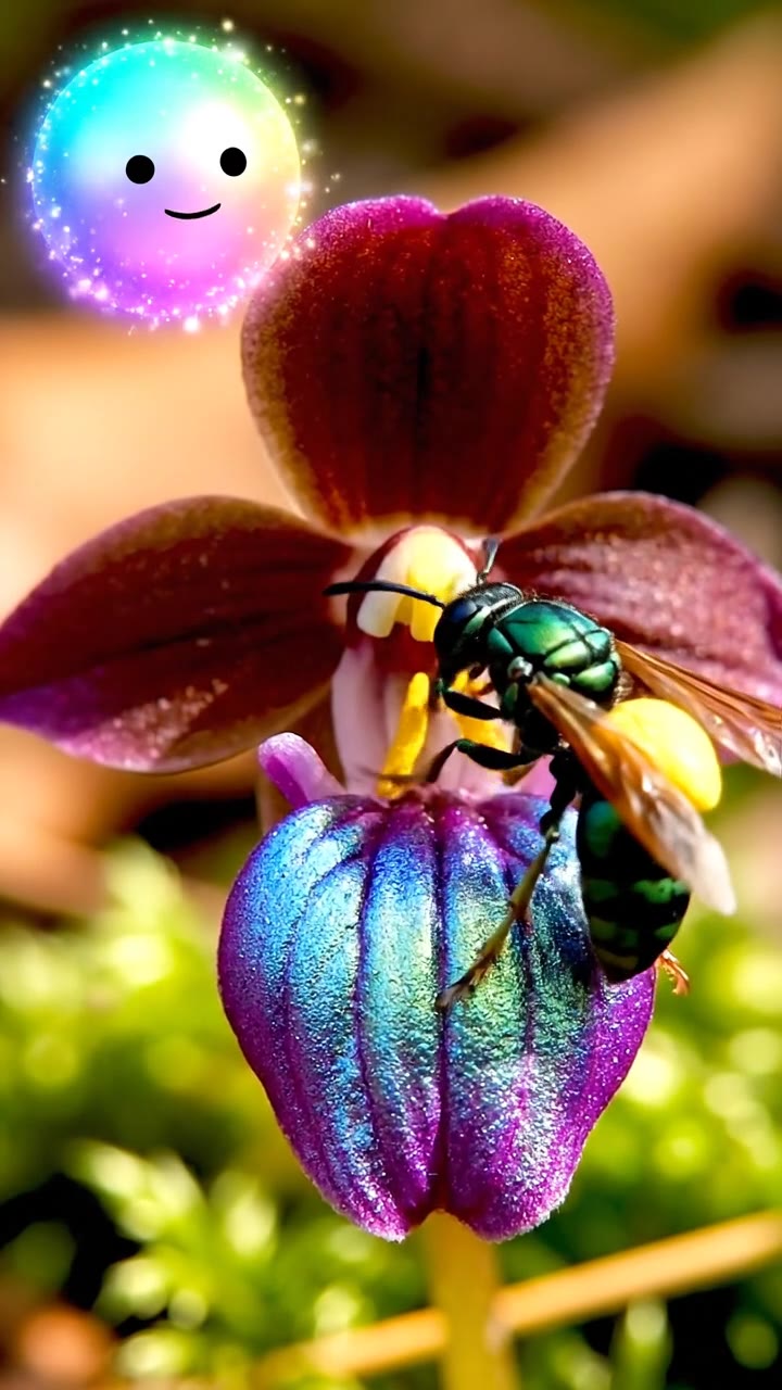 The fly orchid's glistening deception