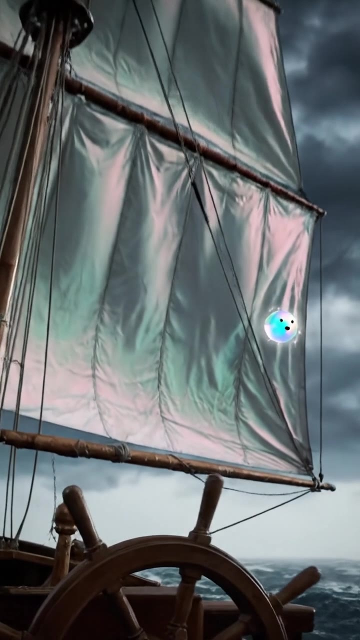 Sick in the storm, / A ghost took the wheel, / And guided