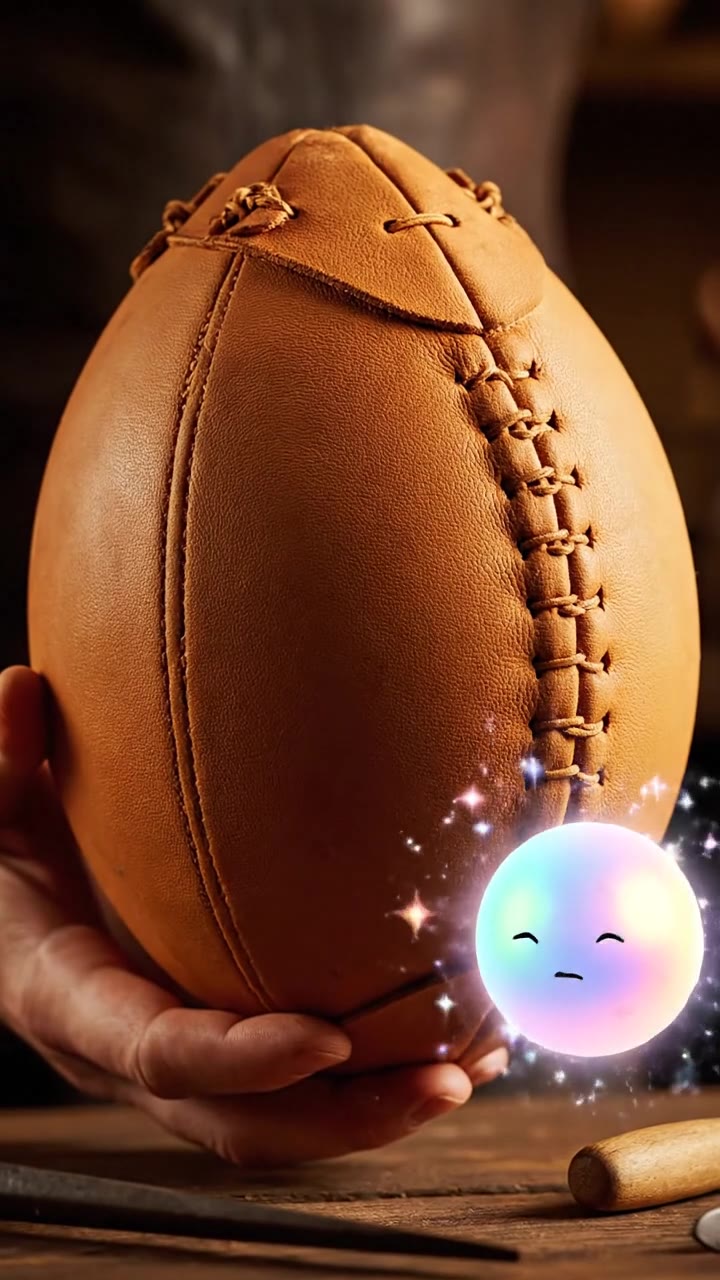 The original rugby balls were shaped like round plums