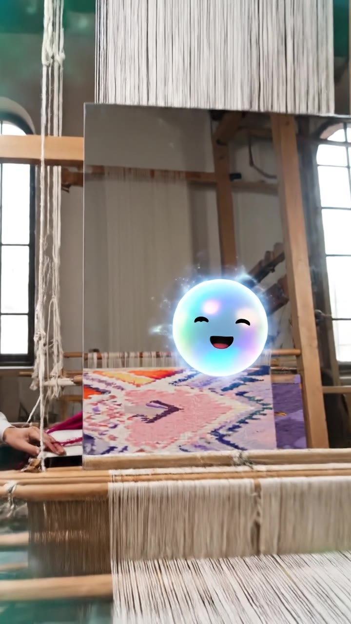 Weaving Tapestry from the Back with a Mirror
