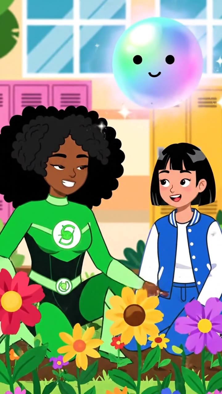 Amicizia con le Super Hero Girls: la tempesta verde