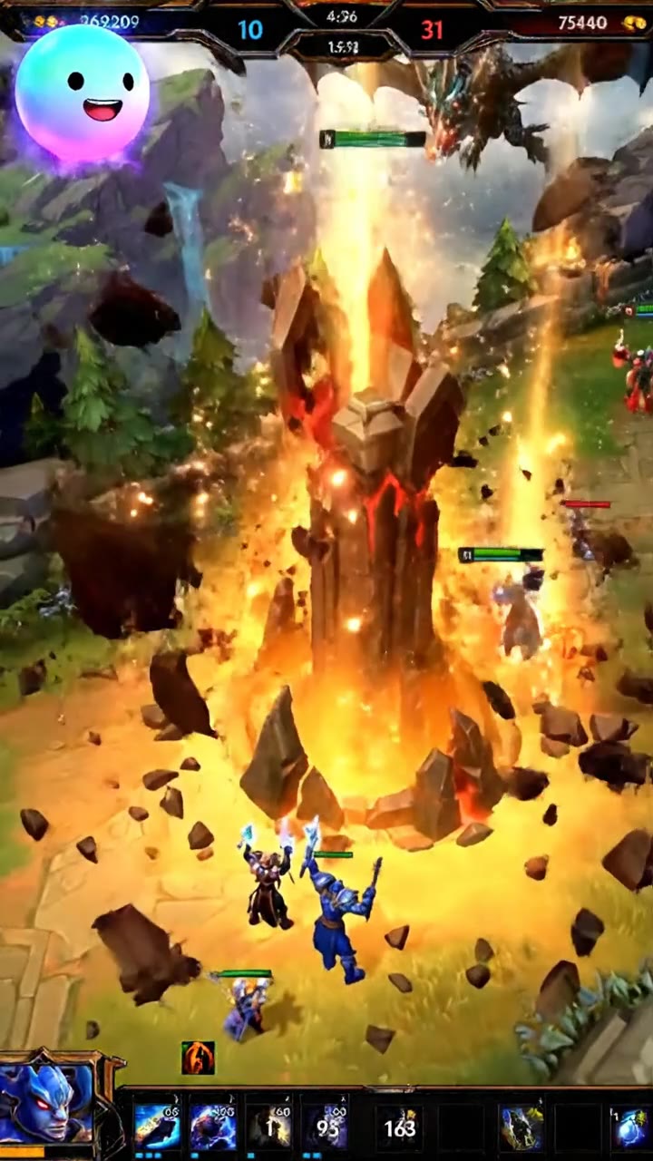 The clash of two titans