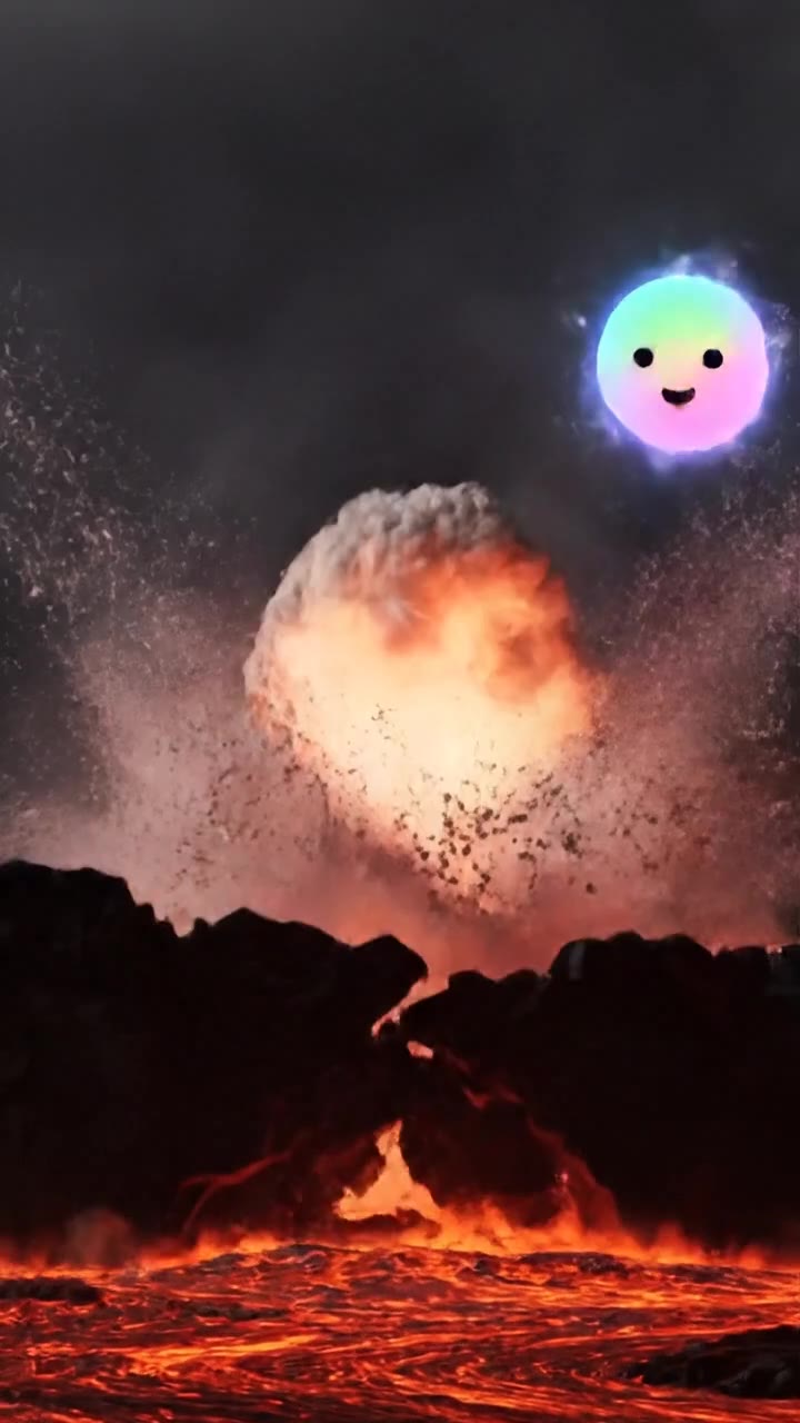 Explosive blasts of gray ash
