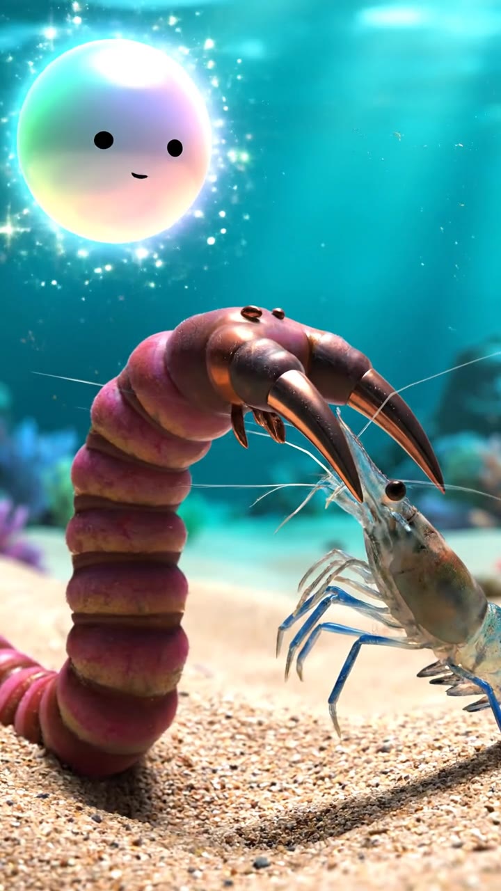 Marine Worms with Metallic Fangs