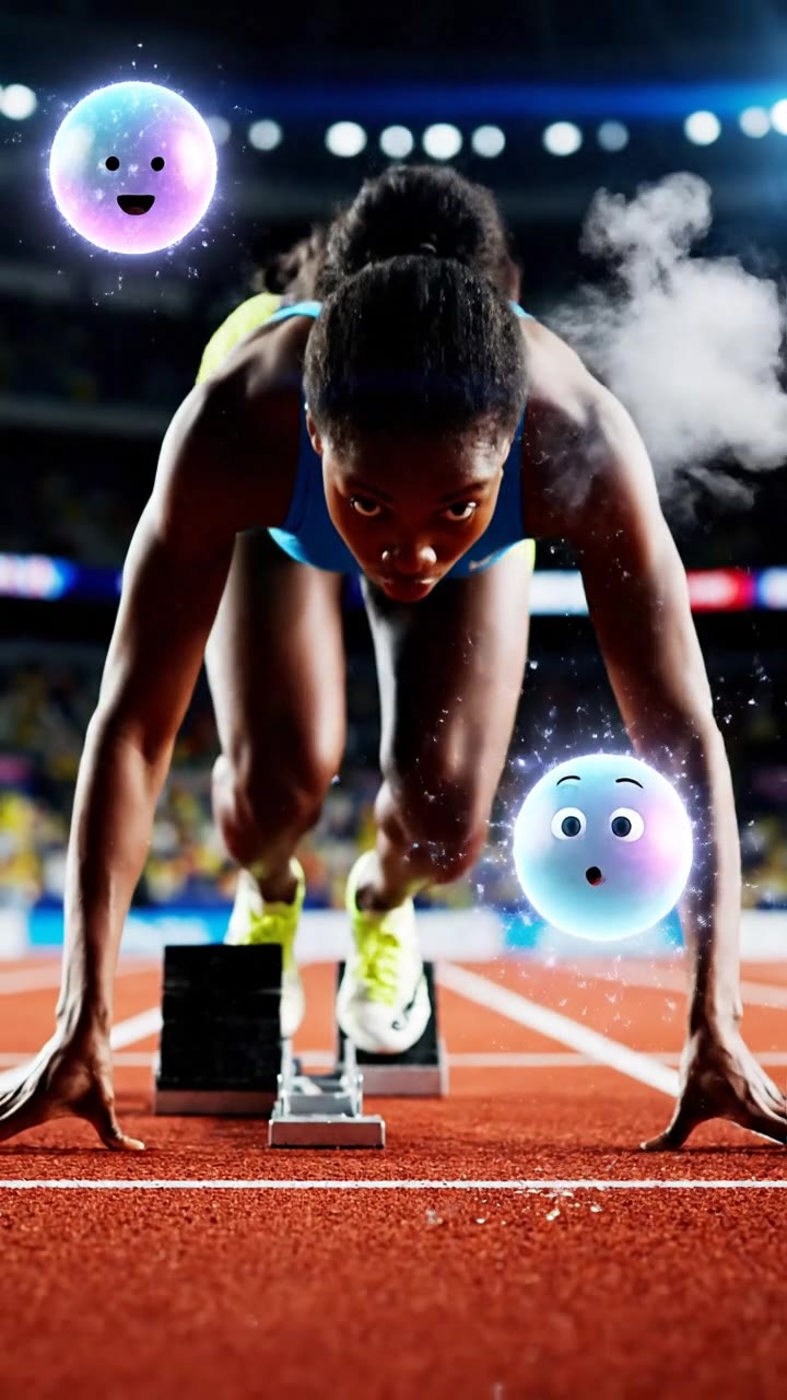 Olympic 100m Sprint Start: The Coiled Spring