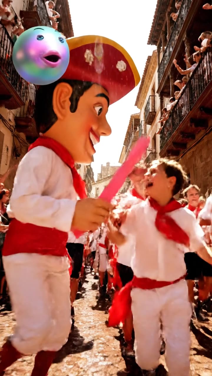 Los cabezudos y kilikis traviesos