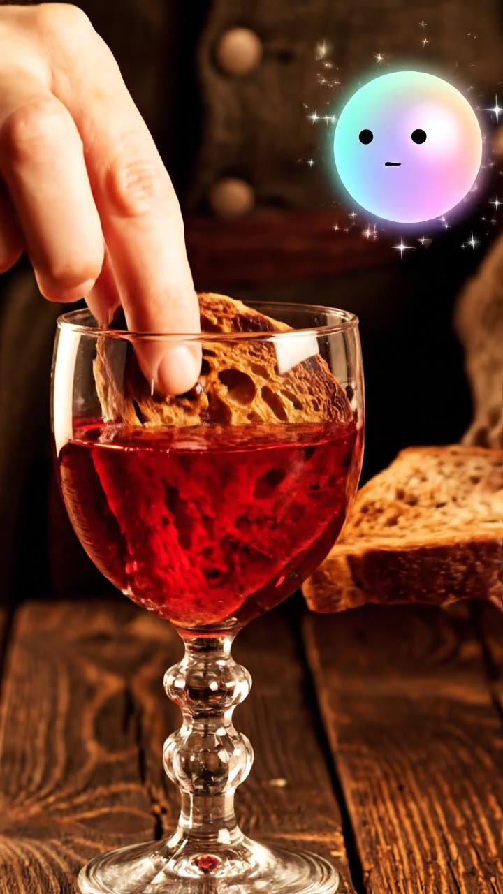 Putting literal toast in wine