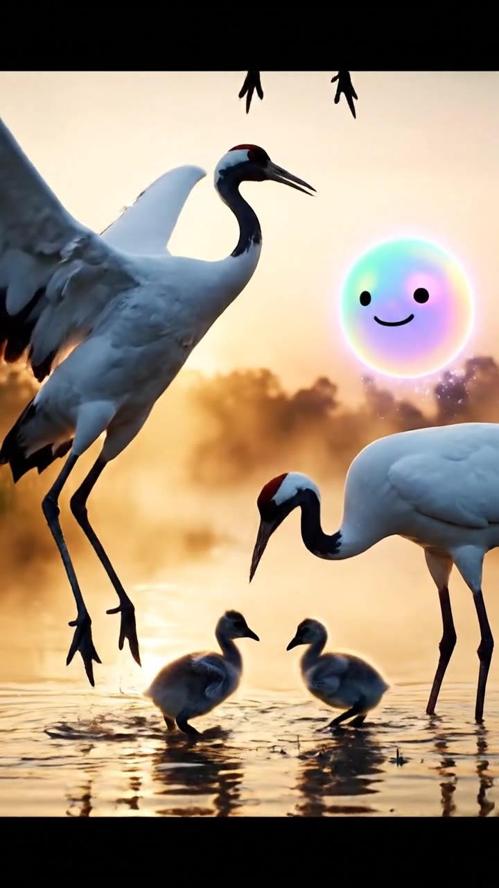 Crane Courtship Dances and Family Migration