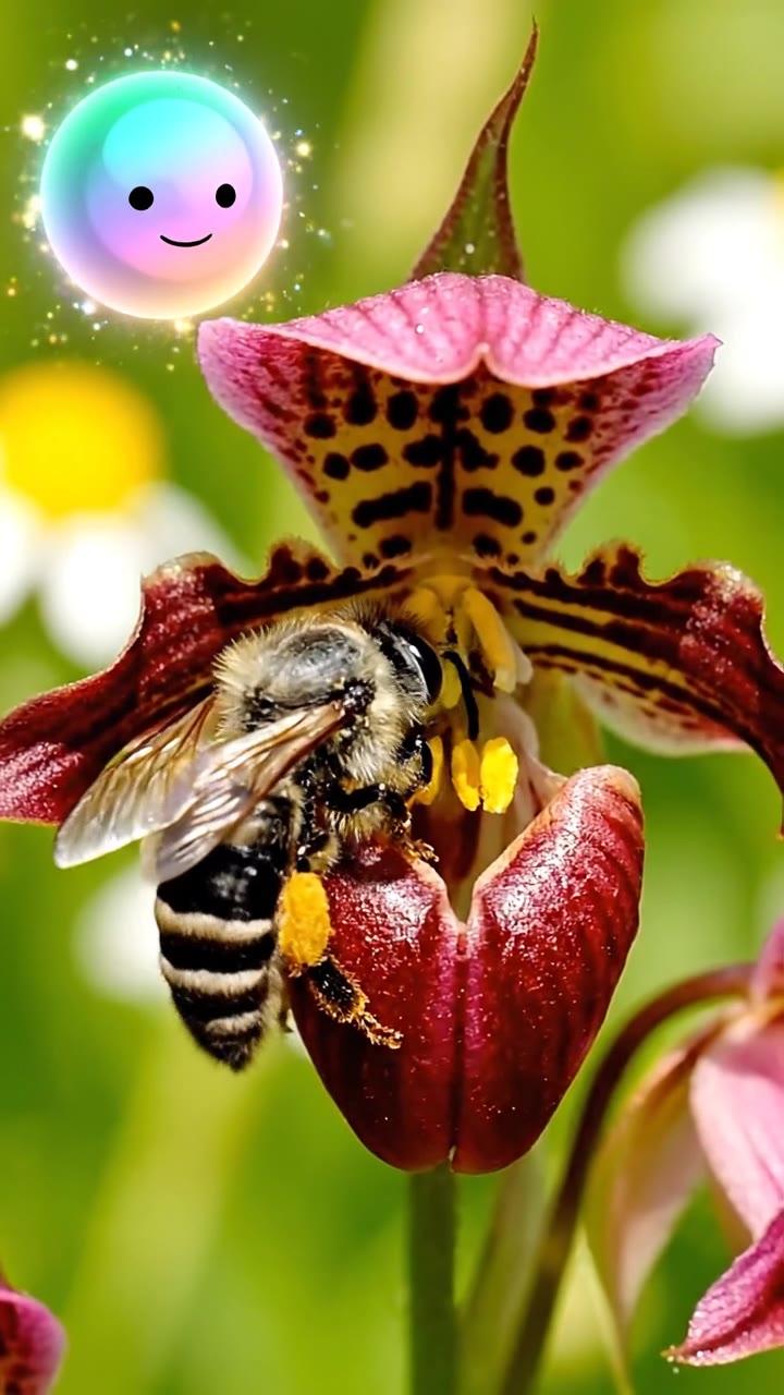 Deceptive Bee Orchid Wildflower Video