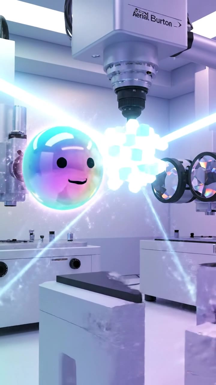 Creating Glowing Holographic Nodes with Lasers