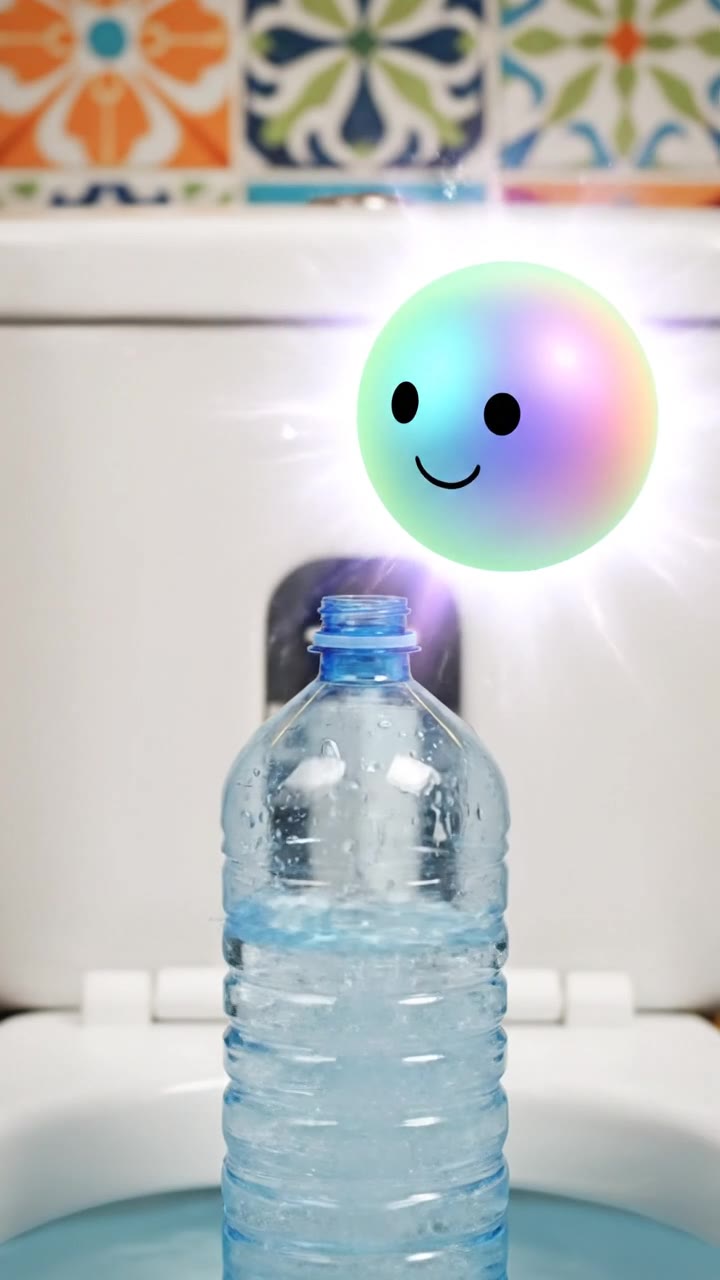 El truco de la botella en el tanque