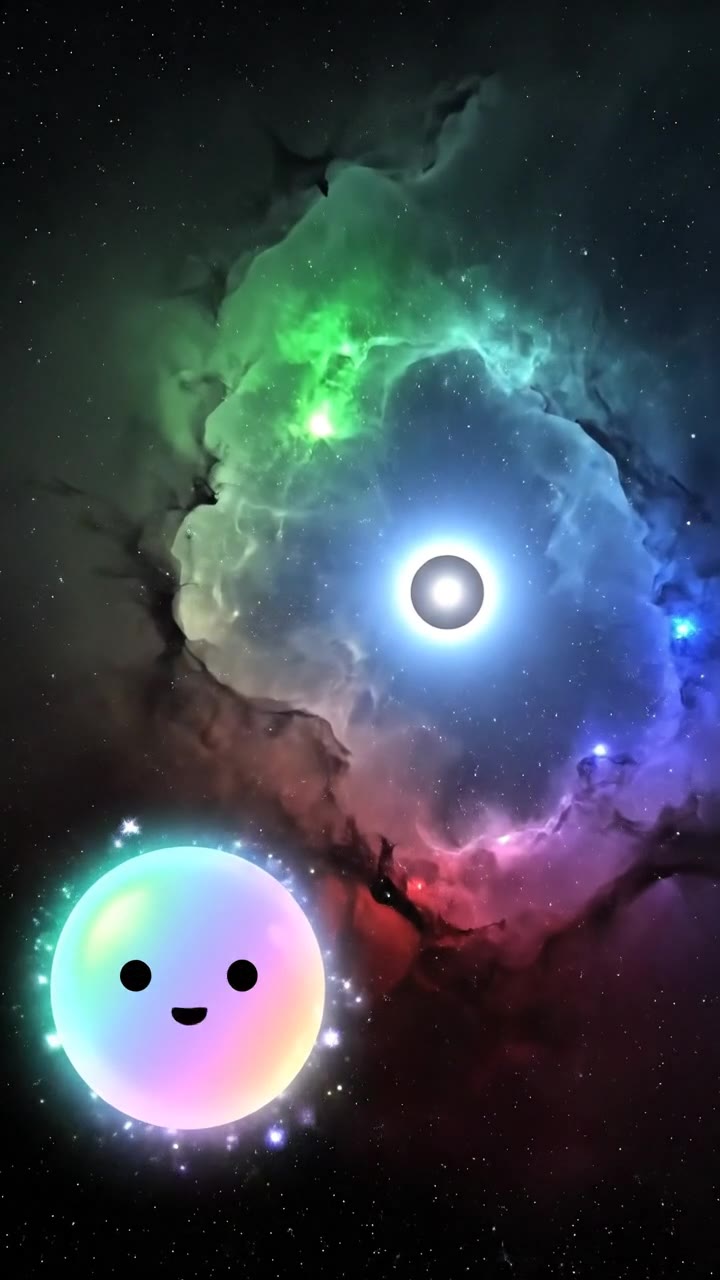The glowing gas show