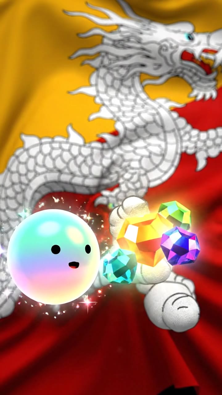 Bhutan Flag Thunder Dragon: Jewels Meaning & History