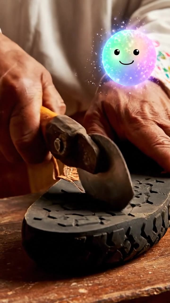 The car tire soles of Mexican huaraches
