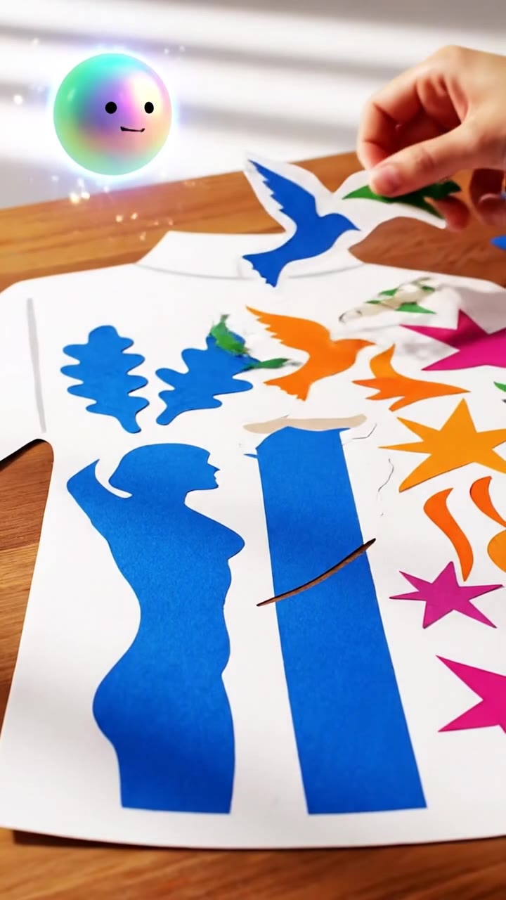 Matisse: Vestir al sacerdote con recortes de papel
