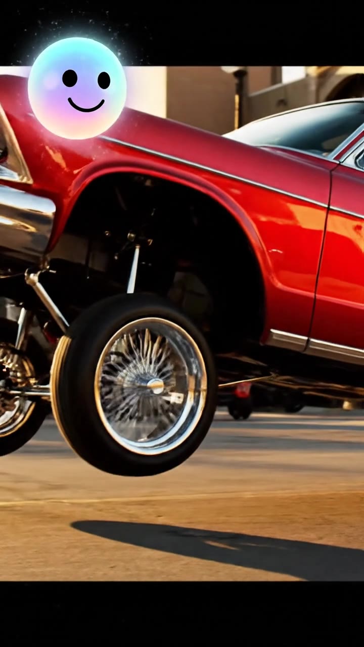 Chicano cruisers modified classic cars using surplus World War II aircraft hydraulics.