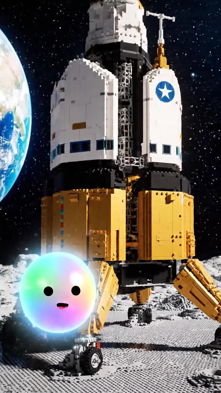 Inside the massive LEGO Apollo 11 lander