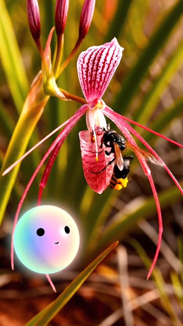 The spider orchid's deceptive legs