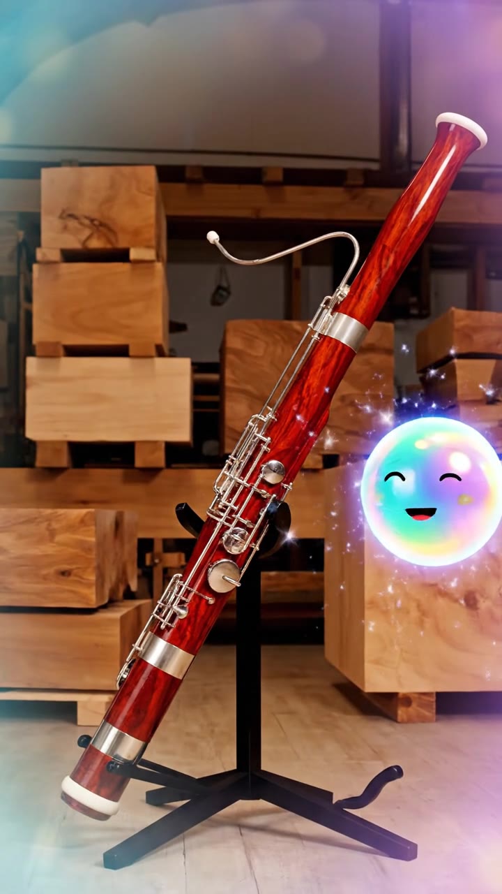 Aus Bergahorn, / vom Dulzian, / zum tiefen Bass!