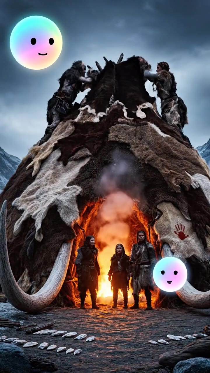 Building homes out of mammoth bones