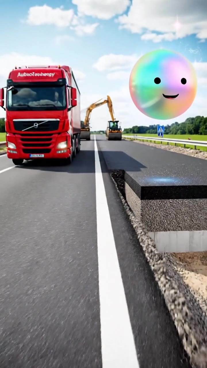 Die gigantische Betonschicht unter dem Asphalt
