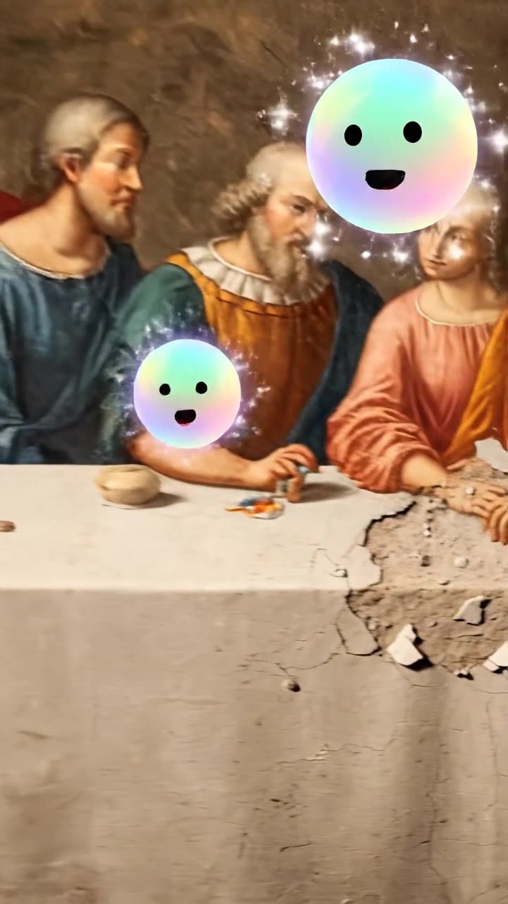 Cenacolo di Leonardo dipinto sul muro sbagliato