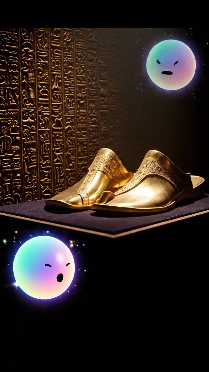 Gold and papyrus in ancient Egyptian tombs