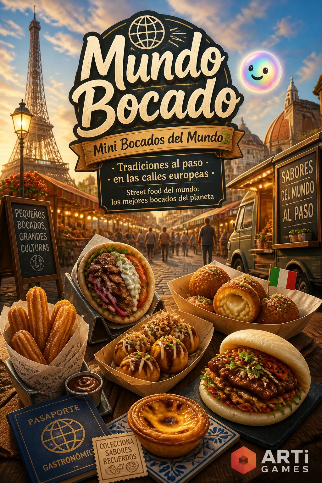 Mundo Bocado - 2 words).
    *   *Mini Bocados del Mundo*