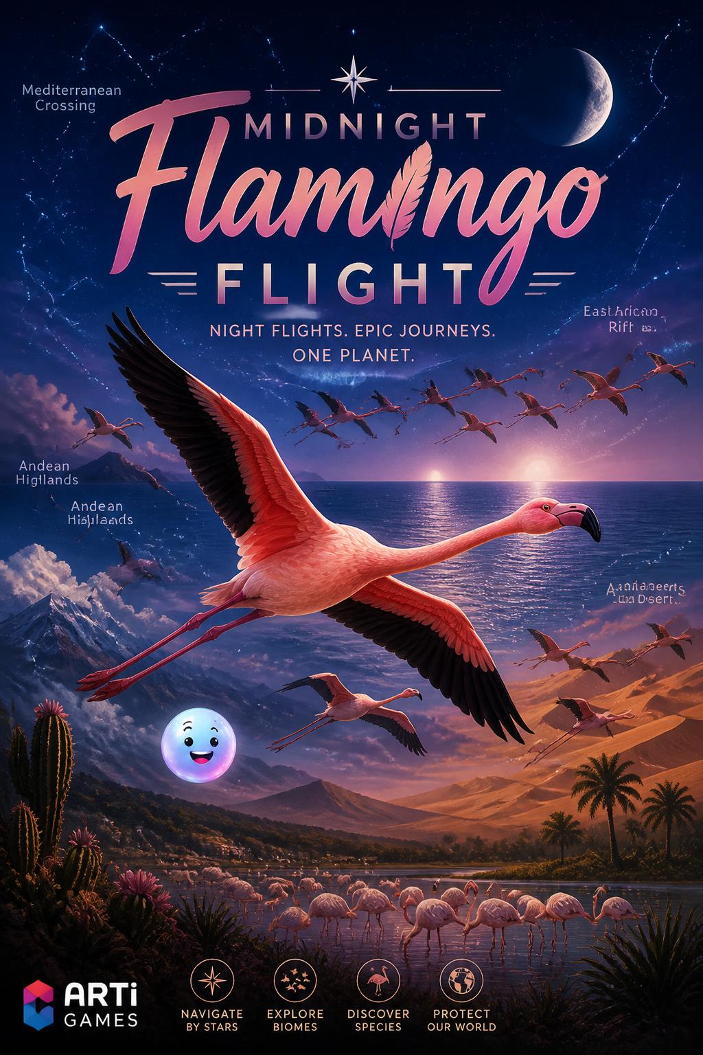 Midnight Flamingo Flight