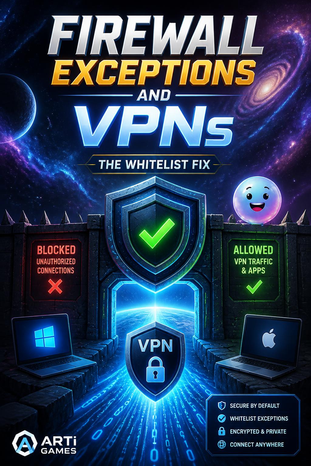 Firewall exceptions and VPNs