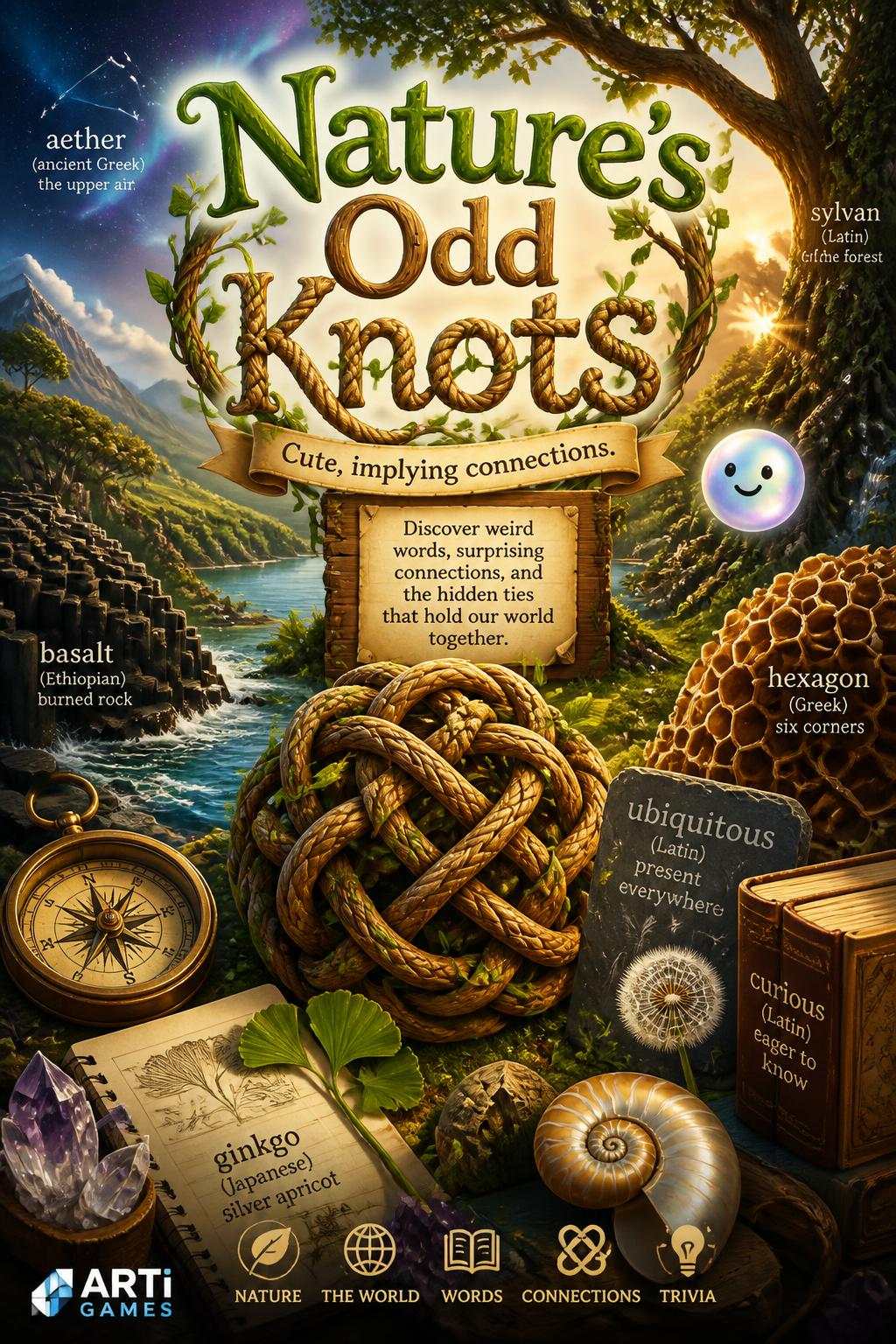 *   *Nature's Odd Knots* - Cute, implying connections.