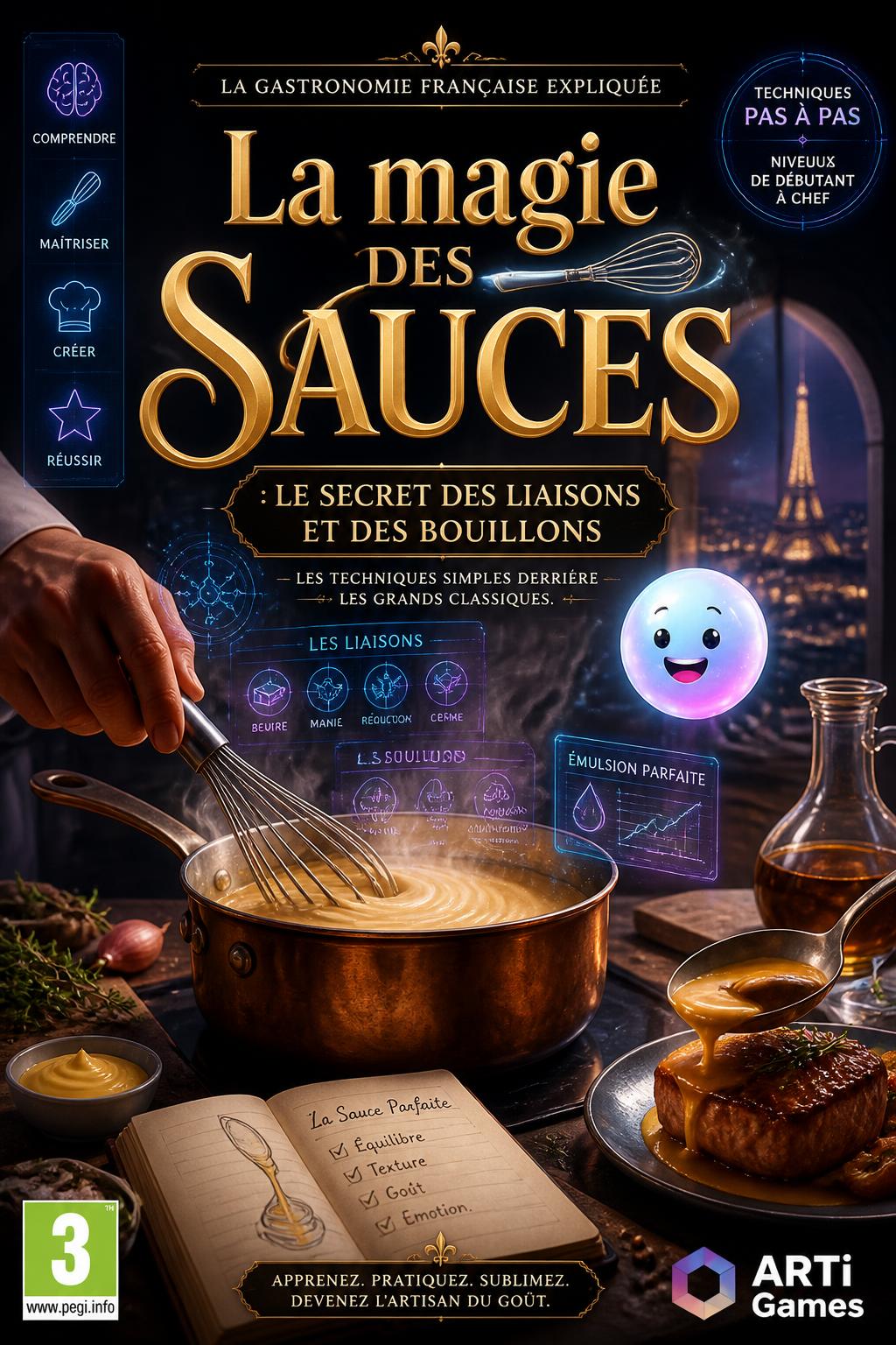 La magie des sauces : le secret des liaisons et des bouillons (La gastronomie francaise expliquee : les techniques simples derriere les grands classiques.)