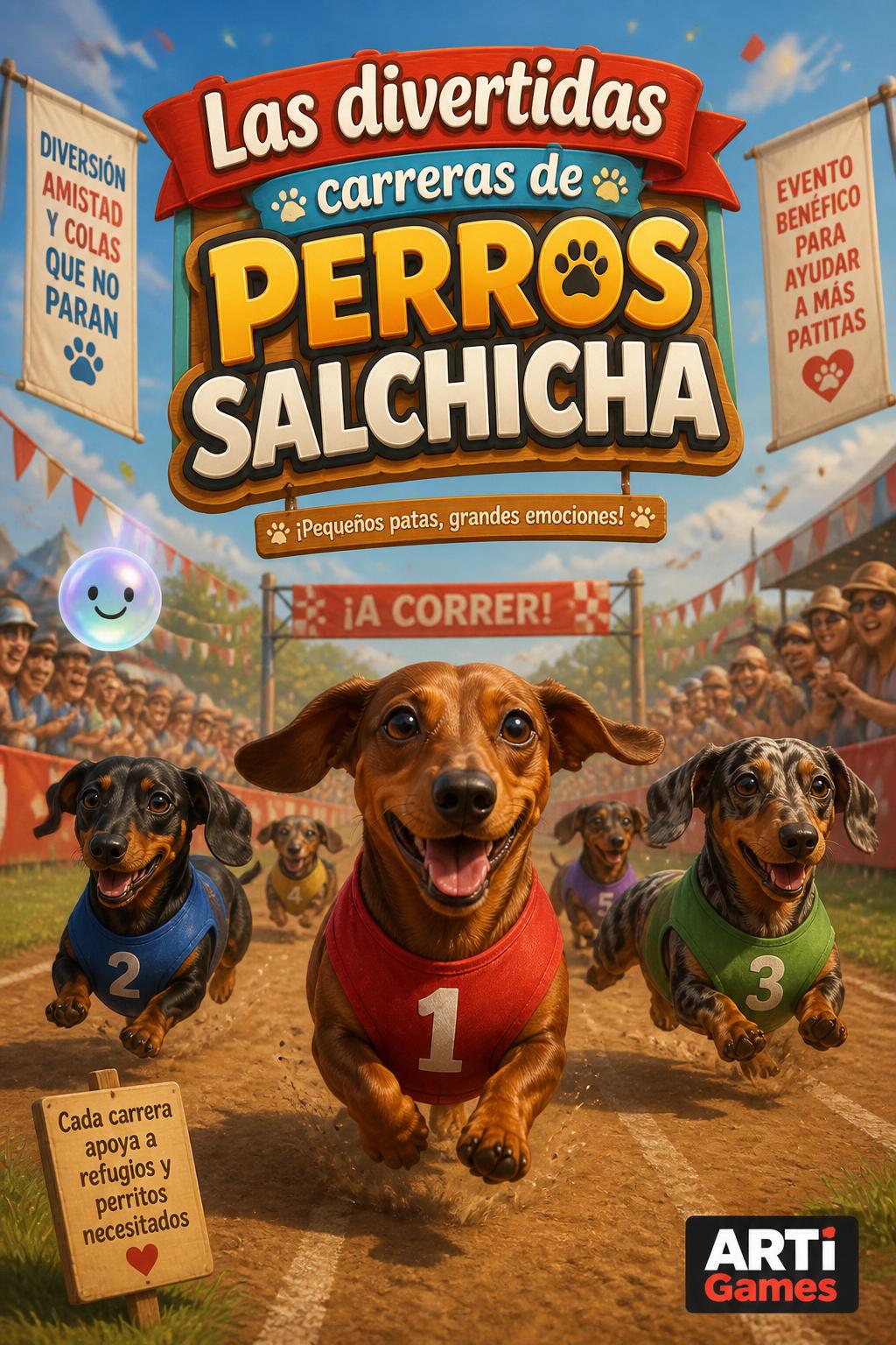 Las divertidas carreras de perros salchicha