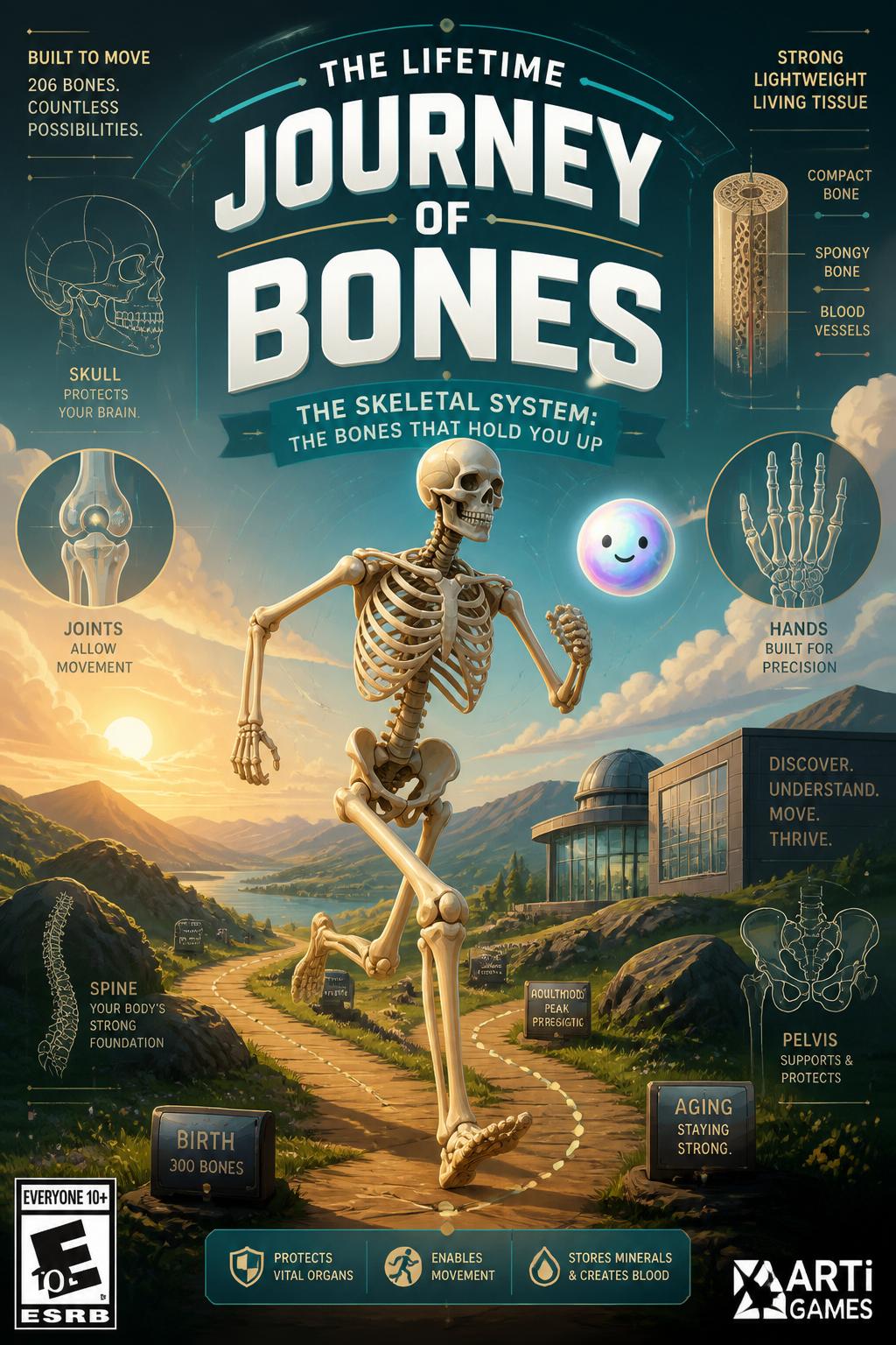 The lifetime journey of bones