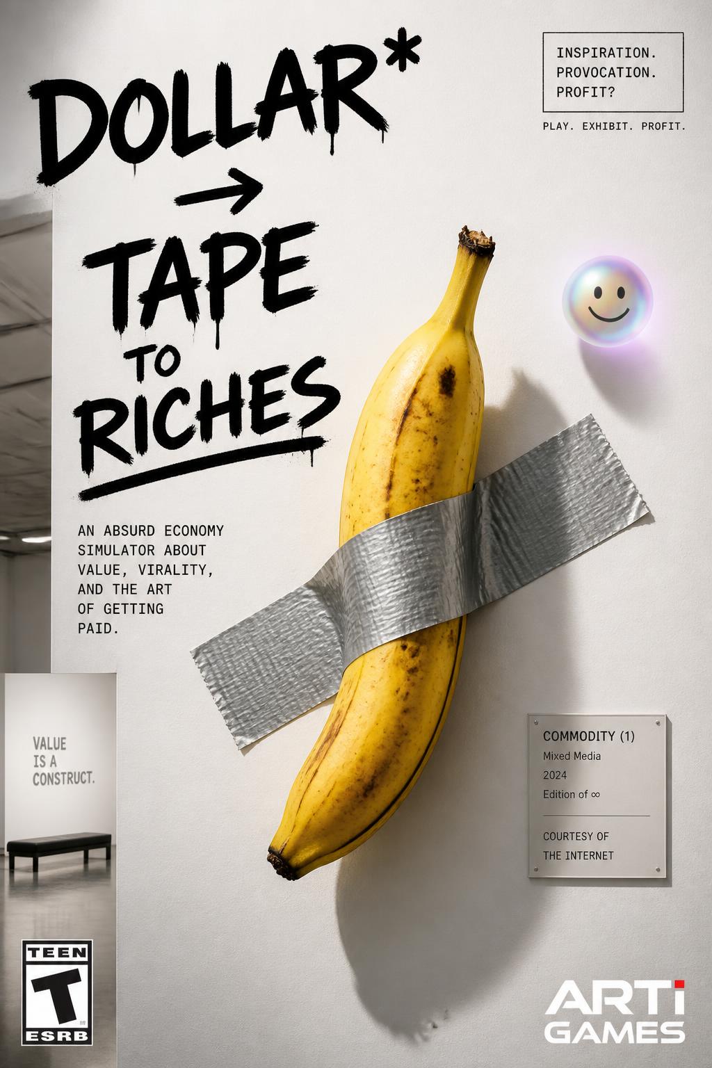 Dollar* -> *Tape to Riches* (3 words) - Catchy.
    *