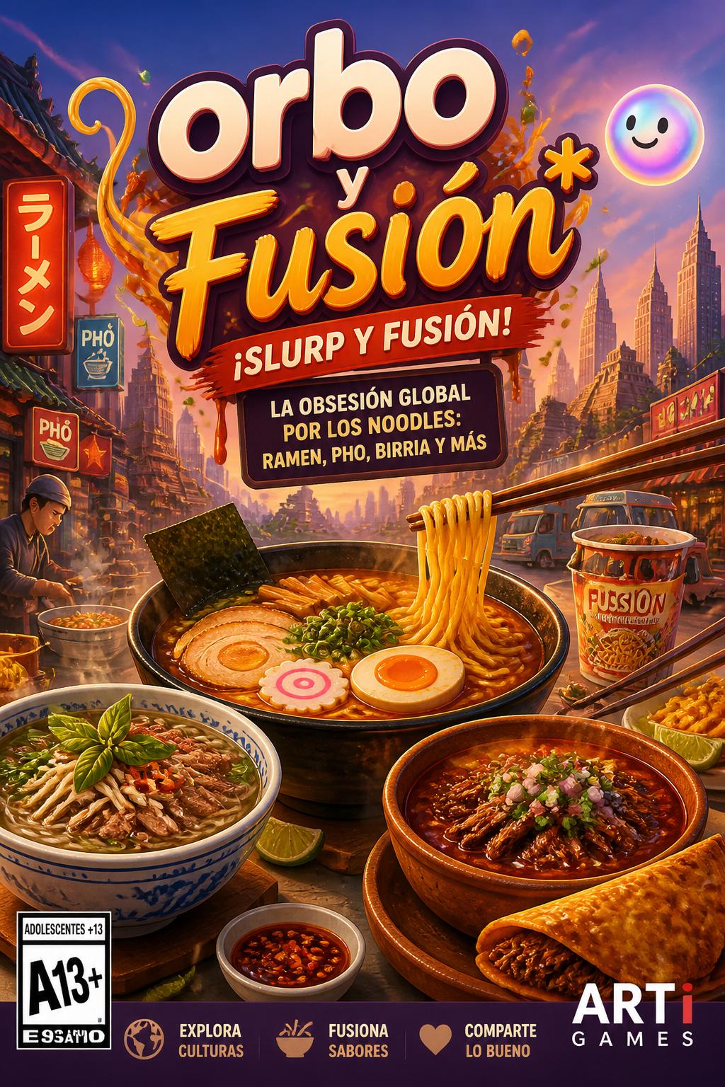 orbo y Fusión* (Slurp and Fusion) - 3 words.
    *