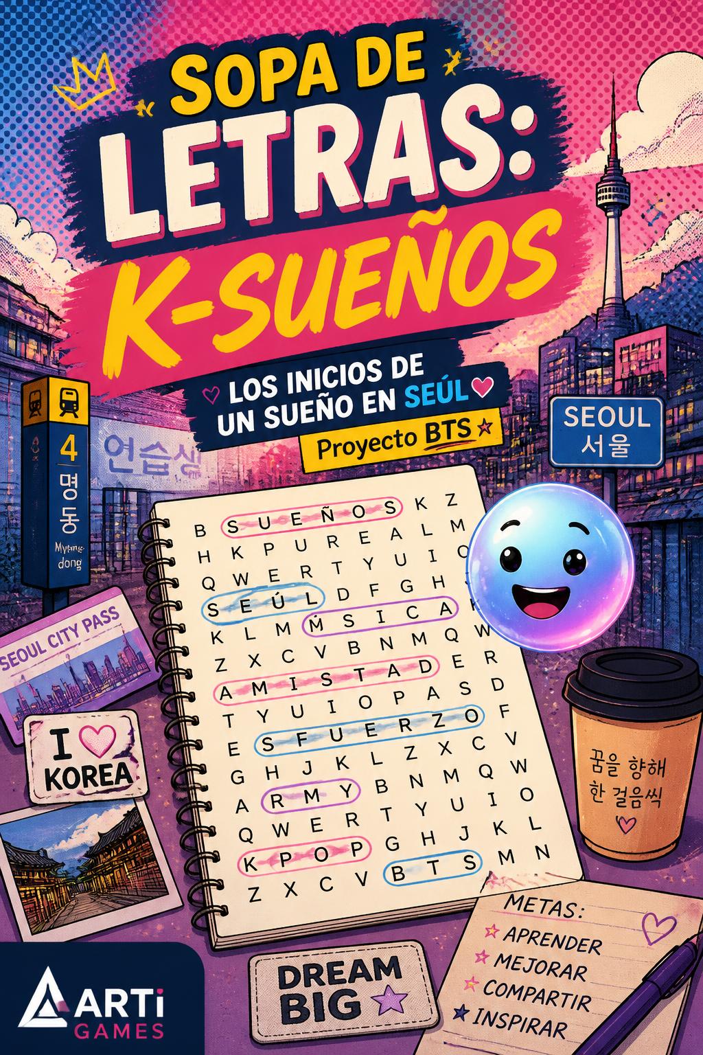 Sopa de Letras: K-Sueños
