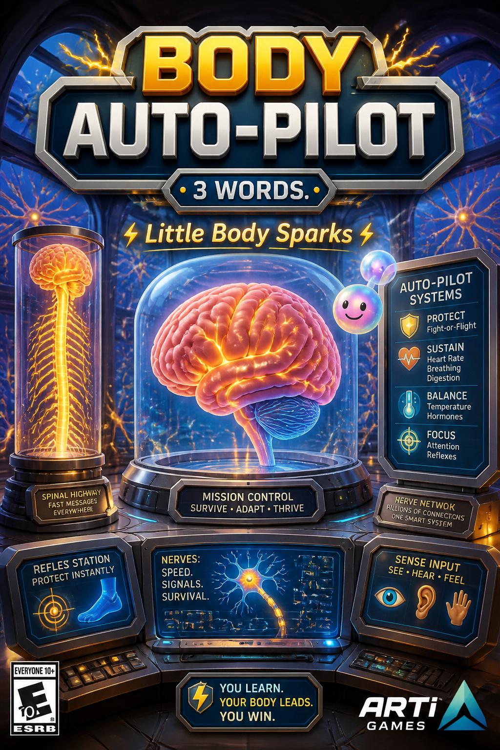 Body Auto-Pilot - 3 words.
    *   Little Body Sparks -