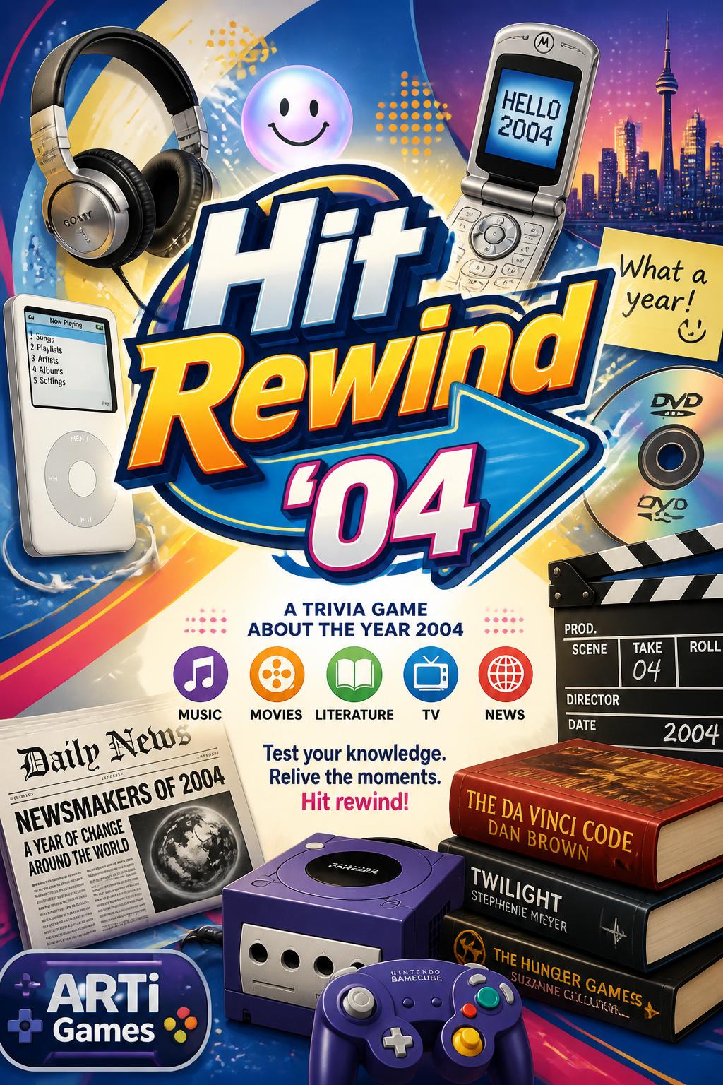 Hit Rewind '04 - Very catchy, inviting, fits a toy.
*