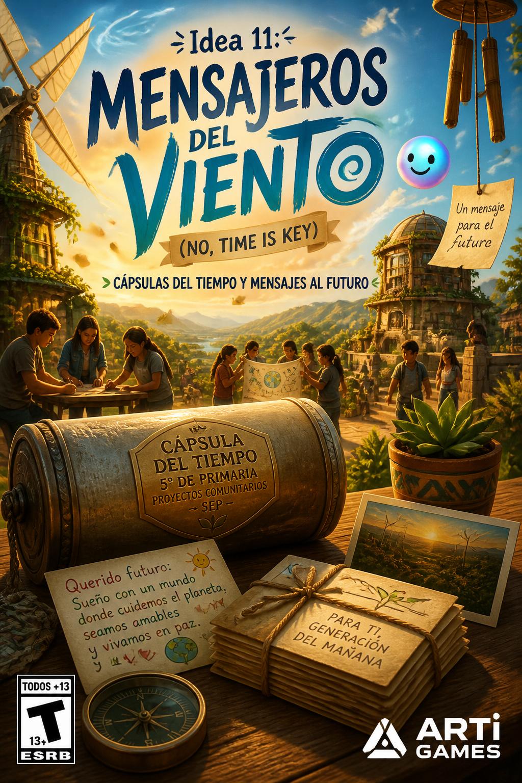 *Idea 11:* Mensajeros del Viento (No, time is key)