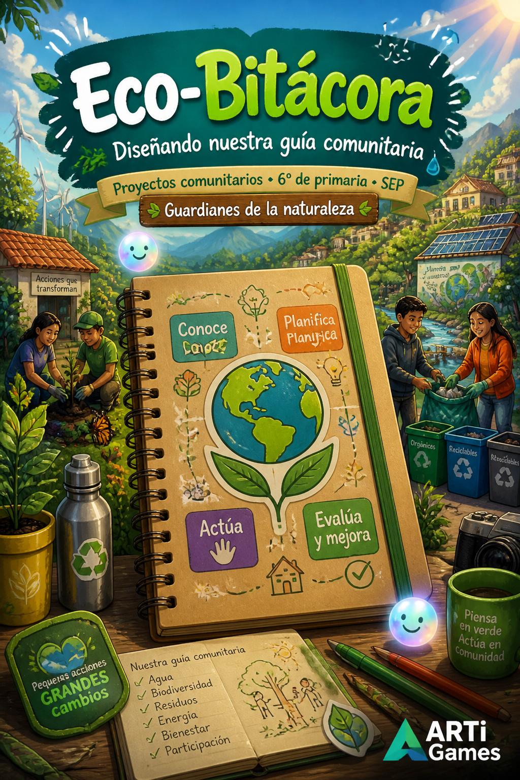 Eco-Bitácora (My Eco-Journal) - 2 words.
*