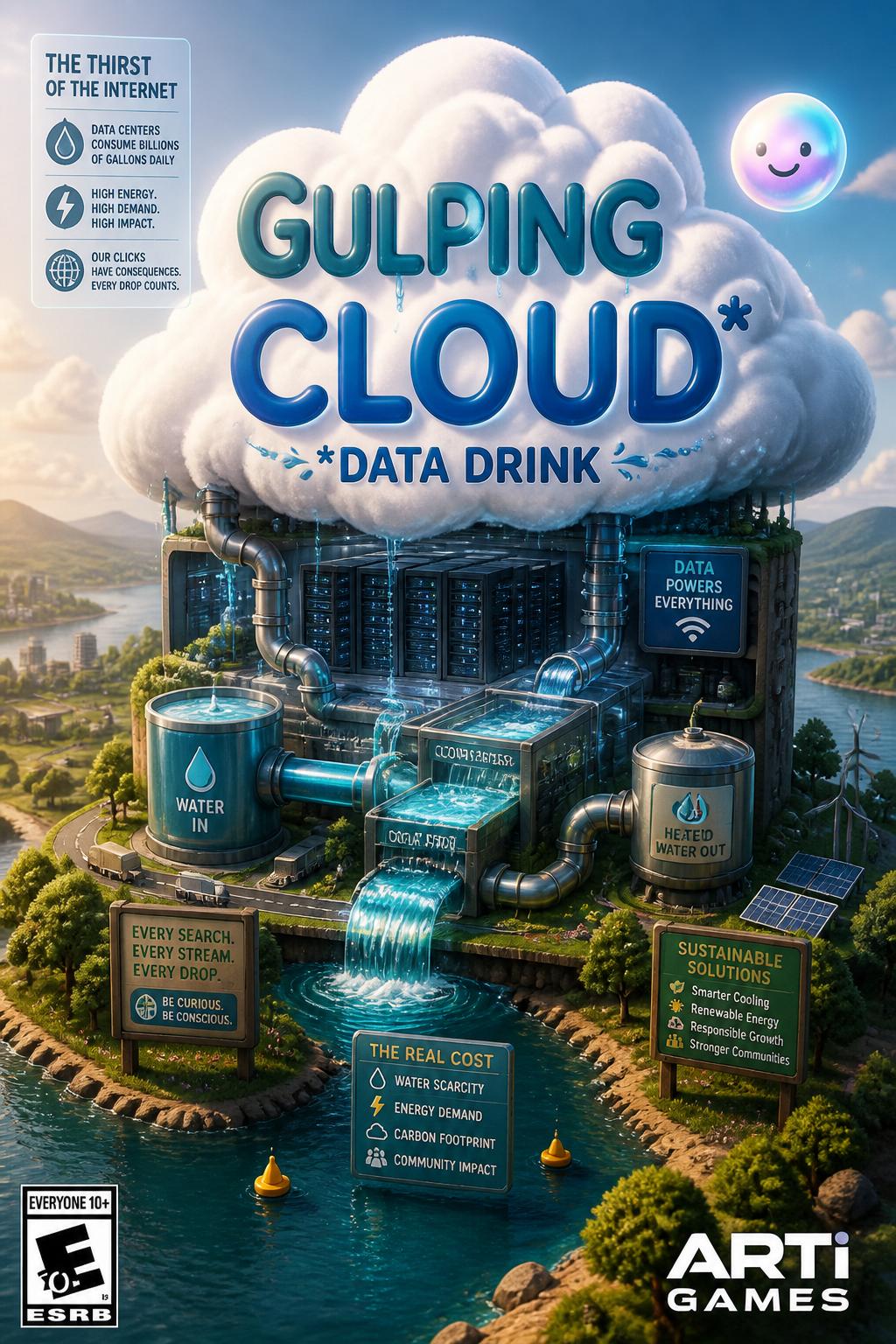 Gulping Cloud* - Fun imagery.
    *   *Data Drink