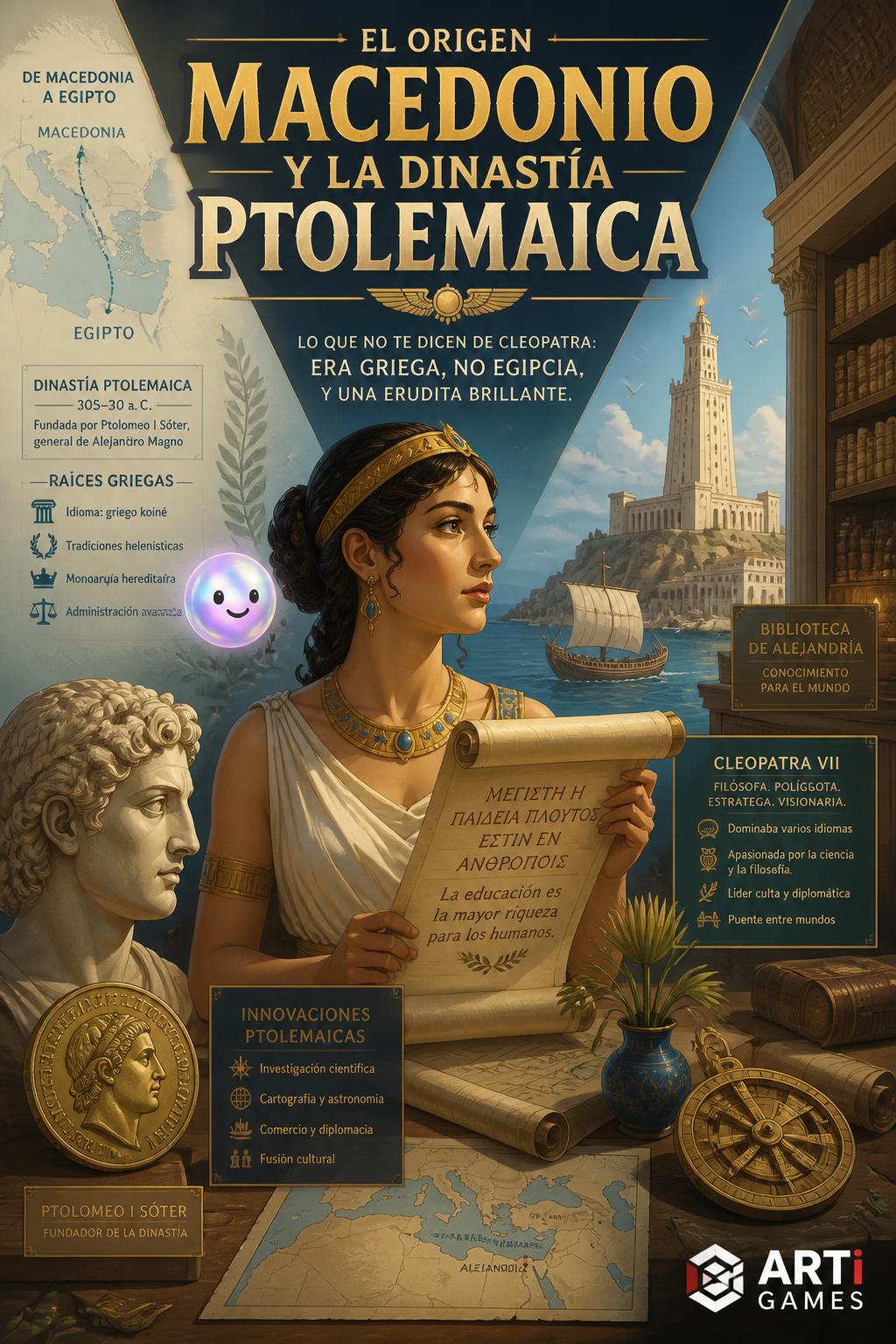 El origen macedonio y la dinastía ptolemaica