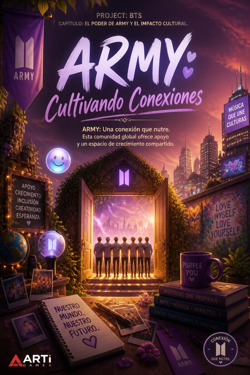 ARMY: Una conexión que nutre. Esta comunidad global ofrece apoyo y un espacio de crecimiento compartido.