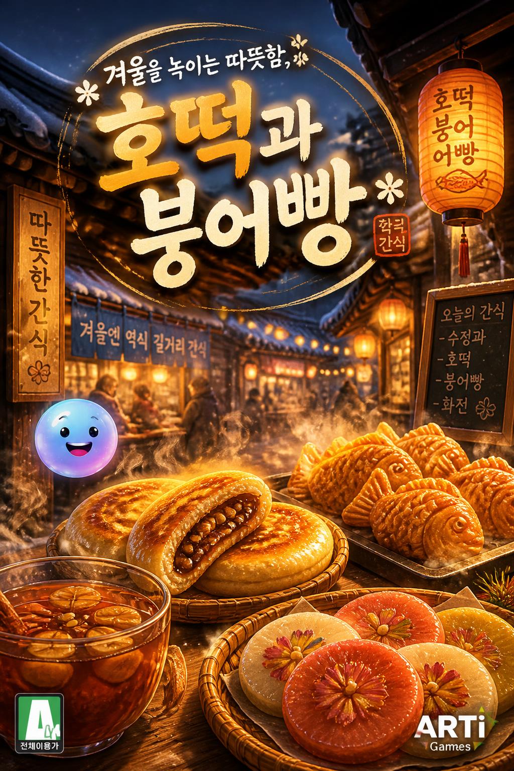 겨울을 녹이는 따뜻함, 호떡과 붕어빵