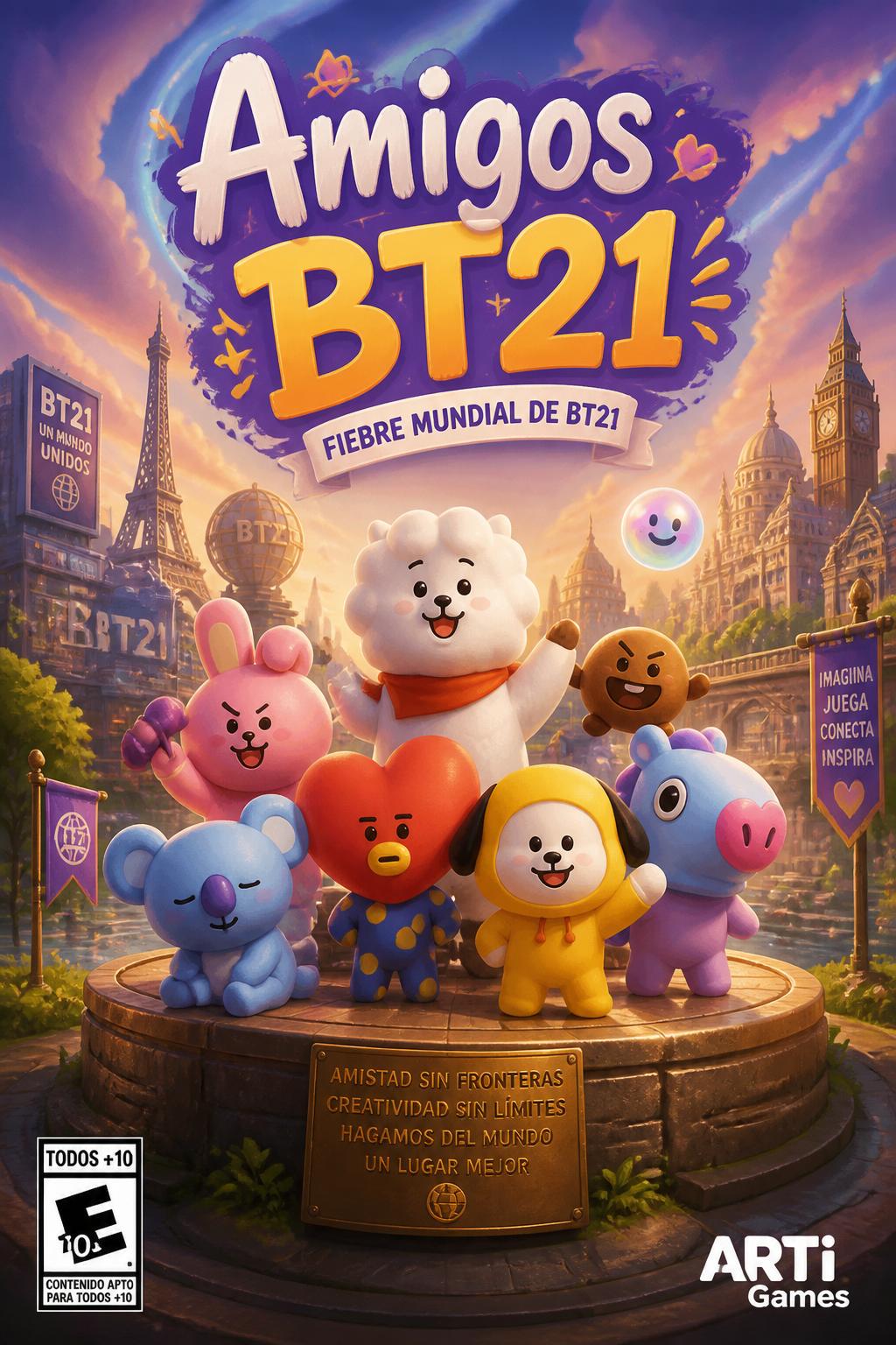 :* Amigos BT21 (2 words)
    *   *Idea 1